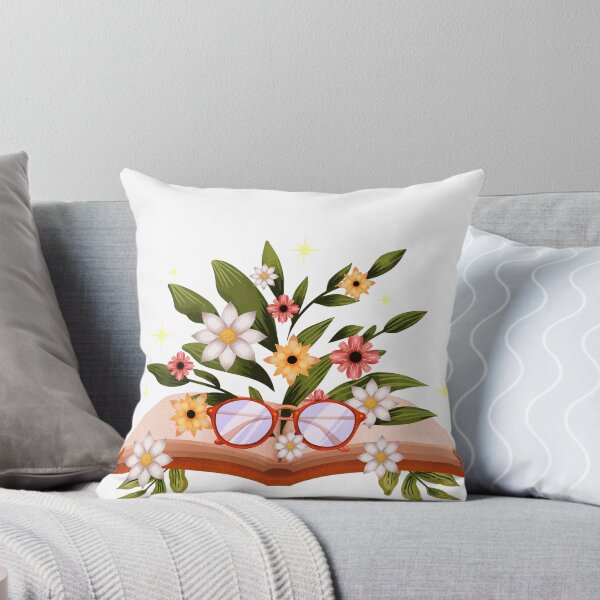Item preview, Whimsical Wildflowers Growing From Open Book designed and sold by ArtByRahim.