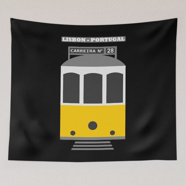 Item preview, Lisbon tram - Elétrico de Lisboa - Carreira 28 (with city name, on black)  designed and sold by Groenendijk.