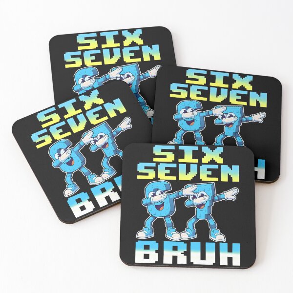 Item preview, Bruh 67 Six Seven 6-7 Steal A Brainrot Meme For Kids Teens designed and sold by pansak.