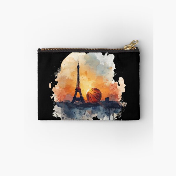 Item preview, Paris tower, basketball art designed and sold by SportThreadz.