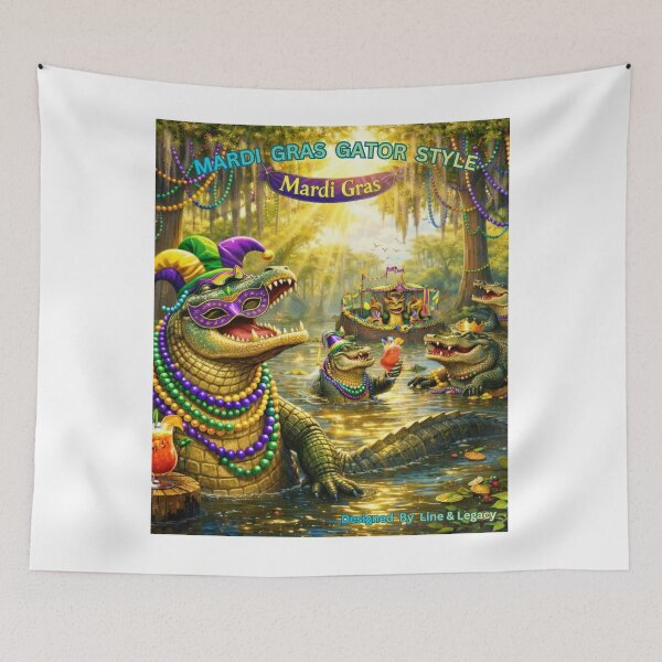 Item preview, Bayou Gator Style – Louisiana Alligator Design designed and sold by lineandlegacy.