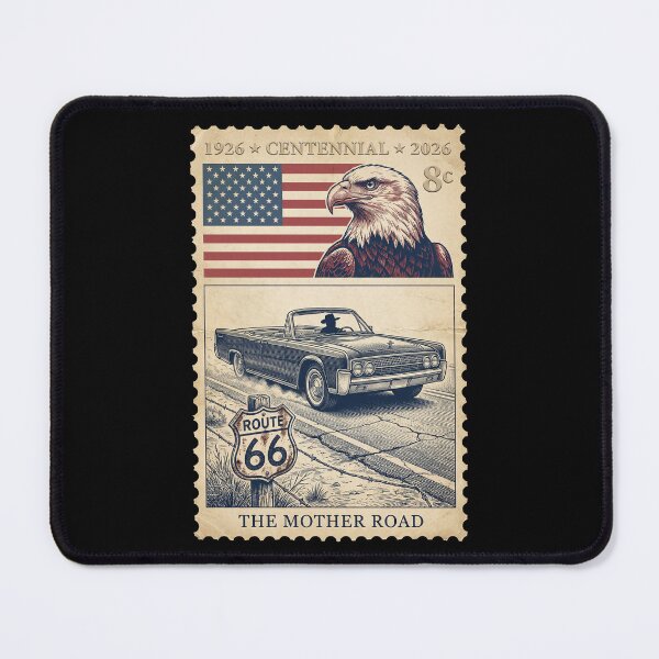 Item preview, Route 66 Centennial Luxury Cruiser - Vintage Convertible Stamp designed and sold by G350.