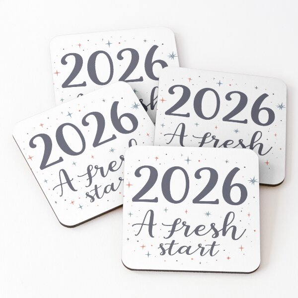 Item preview, 2026 A Fresh Start – New Year Motivation Typography Design designed and sold by Design-Pro-21.