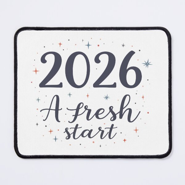 Item preview, 2026 A Fresh Start – New Year Motivation Typography Design designed and sold by Design-Pro-21.