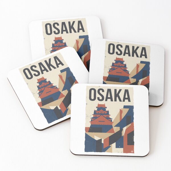 Item preview, Osaka Travel Poster – Castle Silhouette | Minimalist Japanese City Art designed and sold by MiszungART.
