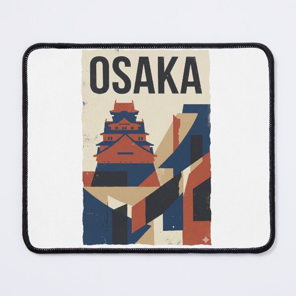 Item preview, Osaka Travel Poster – Castle Silhouette | Minimalist Japanese City Art designed and sold by MiszungART.