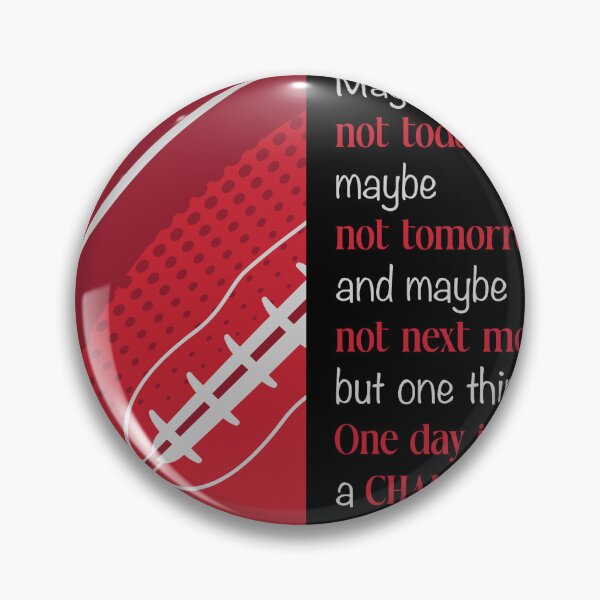 Item preview, One Day I Will Be a Champion – American Football Motivation Poster designed and sold by 1RSN.