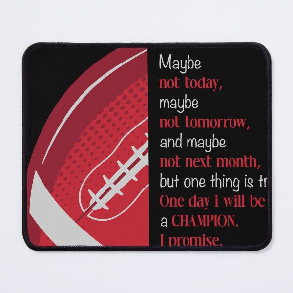 Item preview, One Day I Will Be a Champion – American Football Motivation Poster designed and sold by 1RSN.