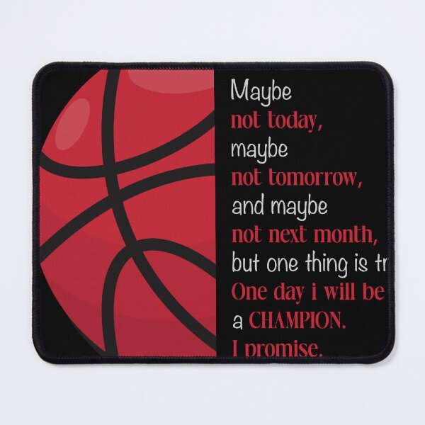Item preview, One Day I Will Be a Champion – Basketball Motivation Poster designed and sold by 1RSN.