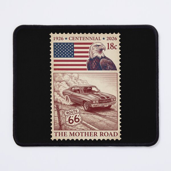 Item preview, Route 66 Centennial Muscle Car Burnout - Smoke & Tires Stamp designed and sold by G350.