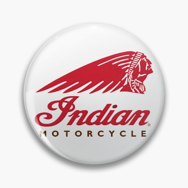 Item preview, Indian Motorcycle Modern Red Headdress and Script Typography Logo designed and sold by CharlieDesings.