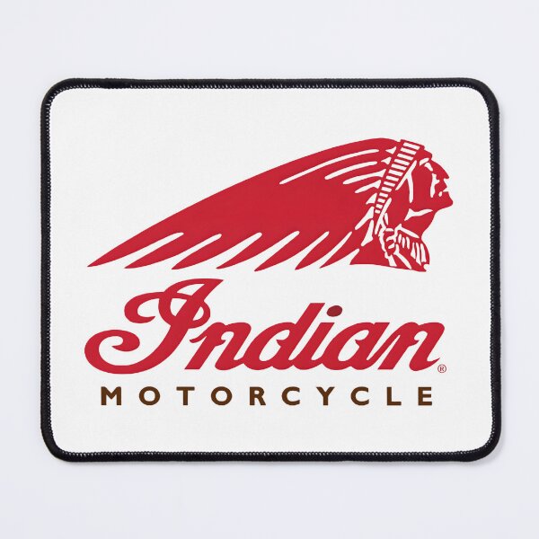 Item preview, Indian Motorcycle Modern Red Headdress and Script Typography Logo designed and sold by CharlieDesings.