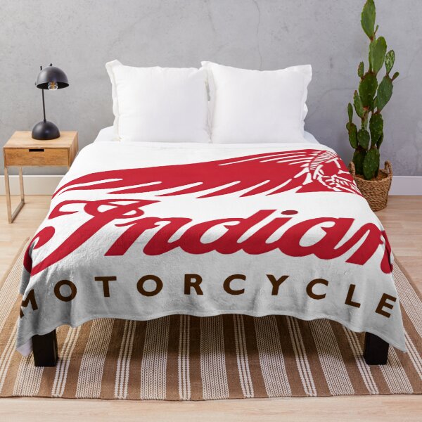 Item preview, Indian Motorcycle Modern Red Headdress and Script Typography Logo designed and sold by CharlieDesings.