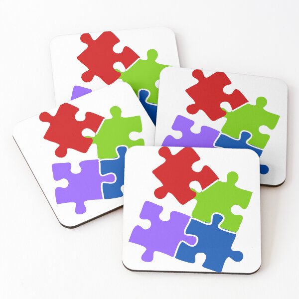 Item preview, Colorful Interlocking Puzzle Pieces Unity designed and sold by AlifUX-Market.