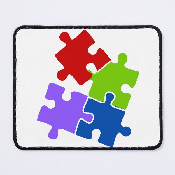 Item preview, Colorful Interlocking Puzzle Pieces Unity designed and sold by AlifUX-Market.