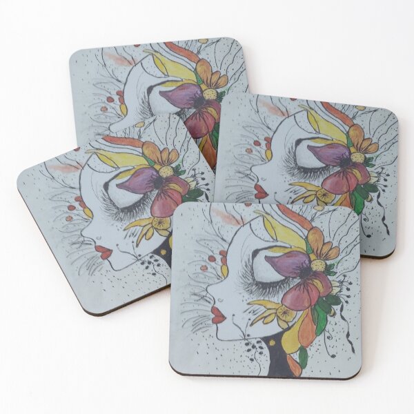 Item preview, face,wit,flower designed and sold by Valeriartist.