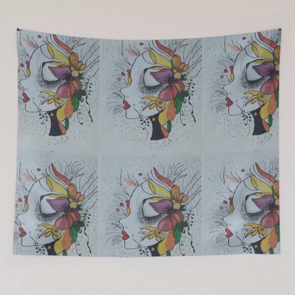 Item preview, face,wit,flower designed and sold by Valeriartist.