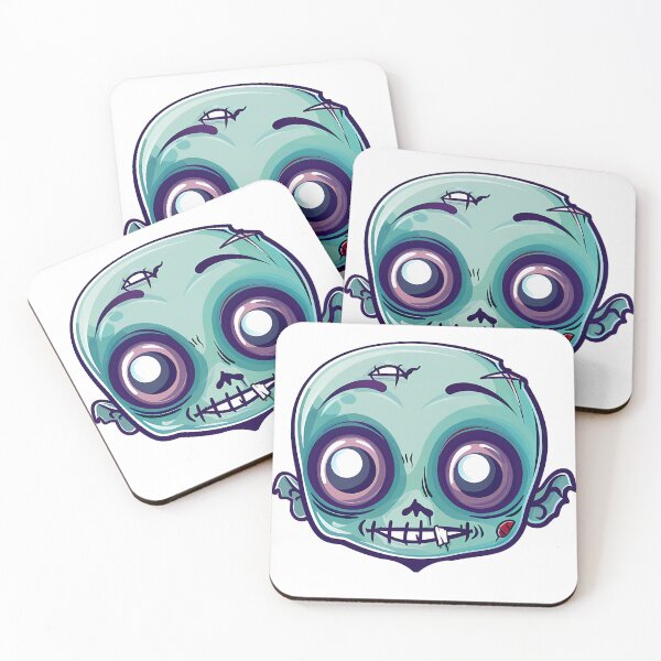 Item preview, Cute Zombie Cartoon Face Illustration designed and sold by DesignArtist.ia.