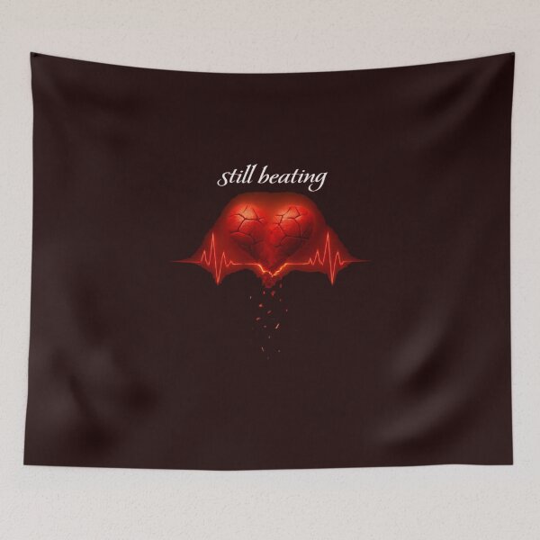 Item preview, Still Beating Heart T-Shirt – Broken Heart ECG Love Design designed and sold by KDesignCrafts.
