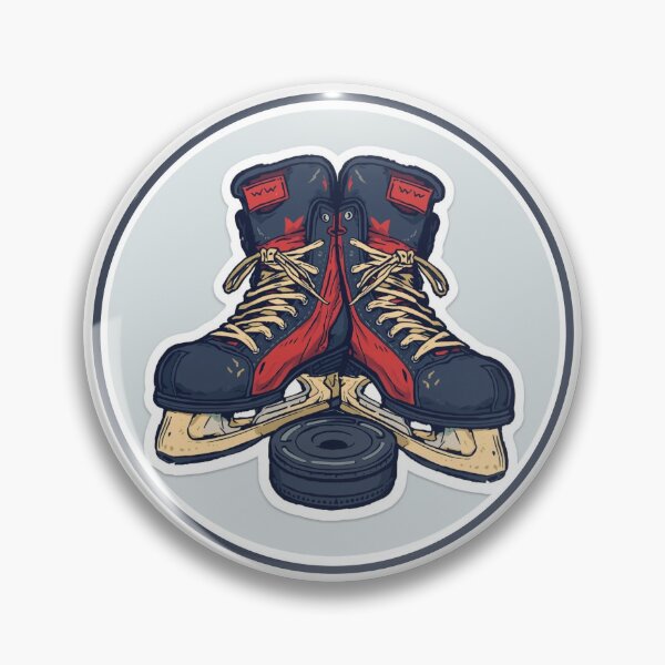 Item preview, Winter Sports Games Hockey Skates Puck Sticker designed and sold by colorleafz.