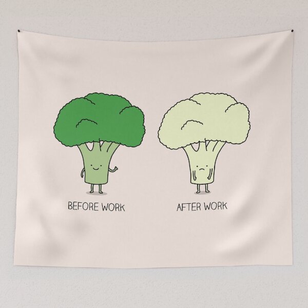 Item preview, Broccoli work life designed and sold by Milkyprint.