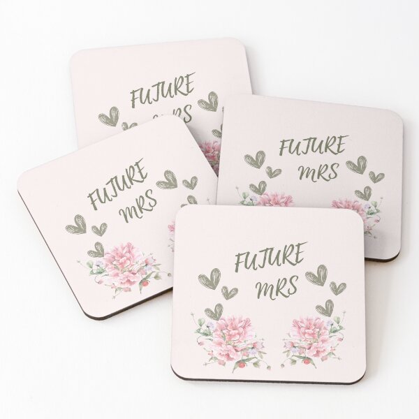 Item preview, Future Mrs Romantic Pink Floral Gift designed and sold by LILY ROSE.