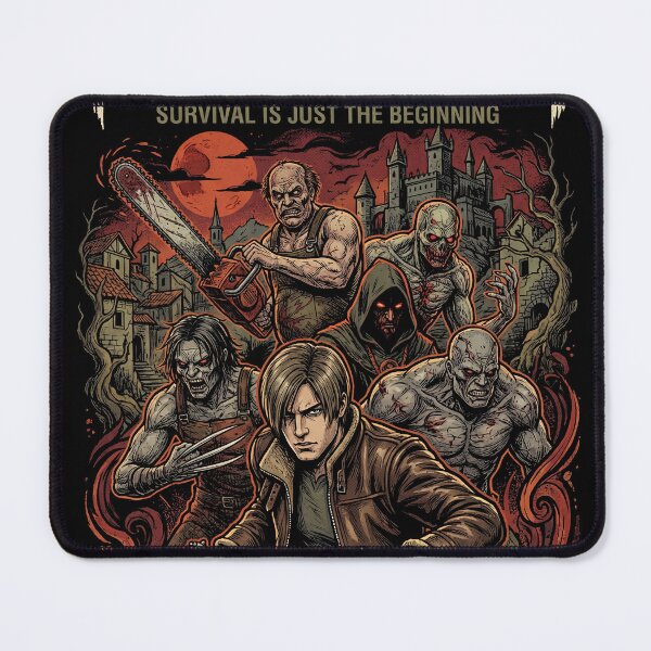 Item preview, Resident Evil 4 Remake Jill Chris Leon Claire S.T.A.R.S. RPD Raccoon City Zombies Nemesis Tyrant Biohazard Collage Fan Art Poster T-Shirt Sticker Print Gift designed and sold by Senpaiwaves.