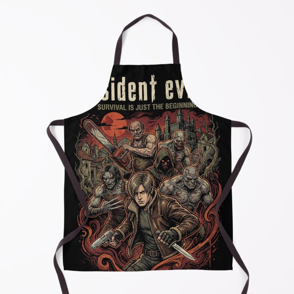 Item preview, Resident Evil 4 Remake Jill Chris Leon Claire S.T.A.R.S. RPD Raccoon City Zombies Nemesis Tyrant Biohazard Collage Fan Art Poster T-Shirt Sticker Print Gift designed and sold by Senpaiwaves.