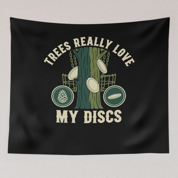 Item preview, Trees Really Love My Discs Funny Disc Golf designed and sold by LuminOrb.