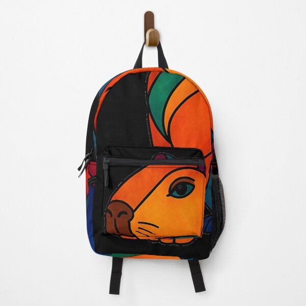 Item preview, colorful capybara in stained glass style designed and sold by KLUMAG.