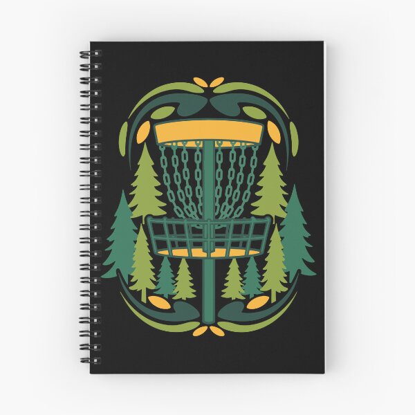 Item preview, Forest Disc Golf Basket Flying Disc Scene designed and sold by LuminOrb.