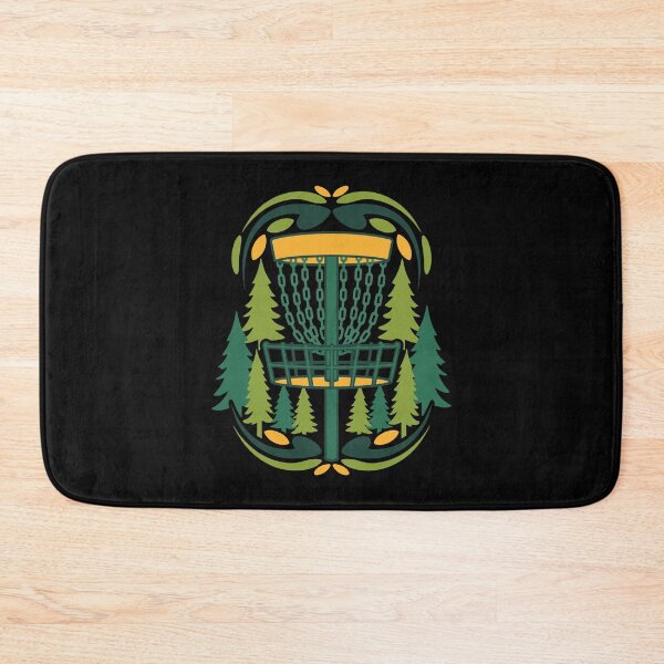Item preview, Forest Disc Golf Basket Flying Disc Scene designed and sold by LuminOrb.