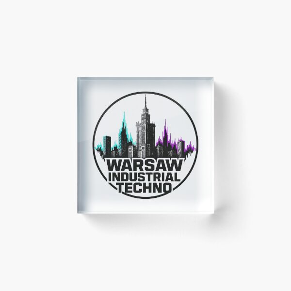 Item preview, Warsaw Industrial Techno – Underground City Rave Design designed and sold by |TRSSHOP|.