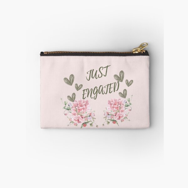Item preview, Romantic “Just Engaged” Pink Floral Engagement & Bridal Design designed and sold by LILY ROSE.