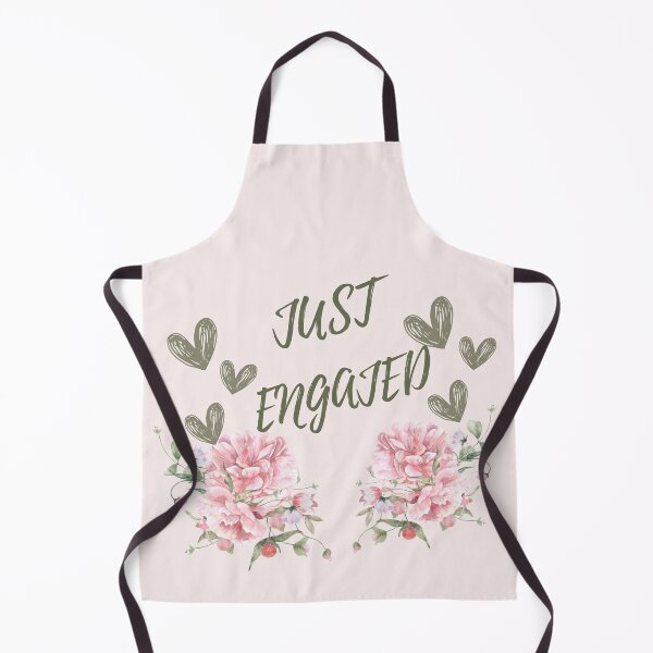 Item preview, Romantic “Just Engaged” Pink Floral Engagement & Bridal Design designed and sold by LILY ROSE.