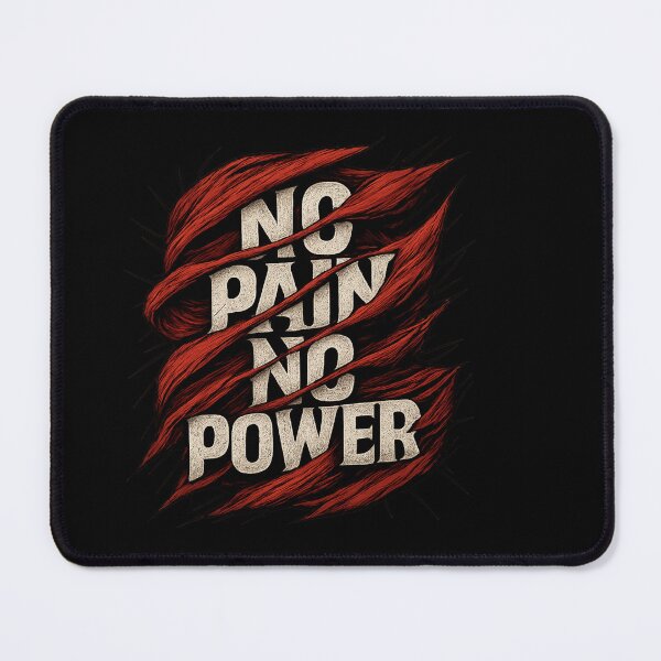 Item preview, NO PAIN NO POWER - Torn Muscle Fiber Motivational Graphic designed and sold by MKreative Studio.