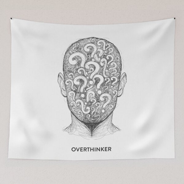 Item preview, Overthinker Mind Filled With Endless Thoughts designed and sold by Katzpy.