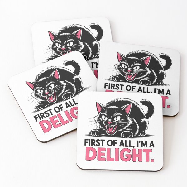 Item preview, First of All I'm a Delight Roaring Black cat designed and sold by ZACK ART.