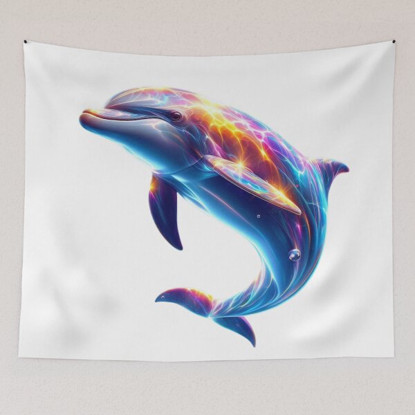 Item preview, Colorful Dolphin Cute Arts designed and sold by GloriousArtSKD.