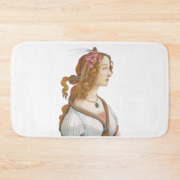 Item preview, Coquette Botticelli Portrait - Renaissance Art Parody with Pink Bow designed and sold by Open Canvas.