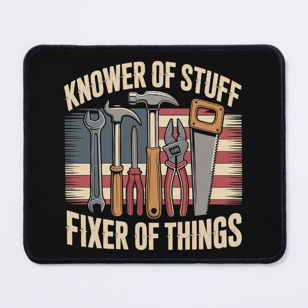 Item preview, Knower of Stuff Fixer of Things Shirt – Funny Handyman Tool Design designed and sold by Wicked.Teez.
