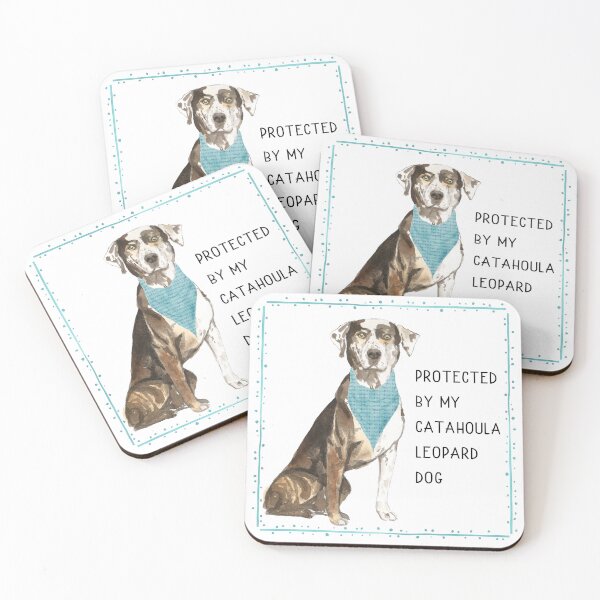 Item preview, Protected by my Catahoula Leopard Dog  designed and sold by Shelley Winters.