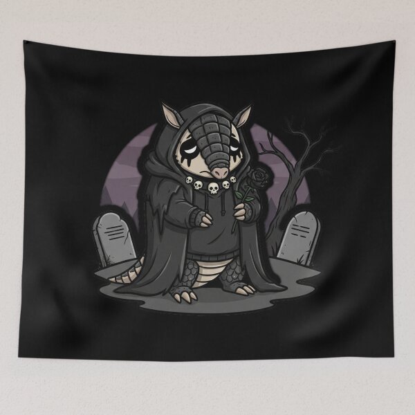 Item preview, Gothic Armadillo – Dark Guardian with Black Rose designed and sold by RebellDancer.
