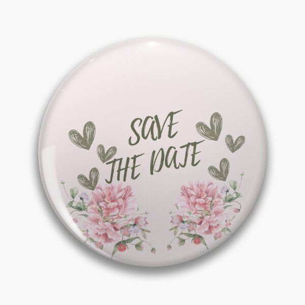 Item preview, Romantic Pink Floral Save The Date Design designed and sold by LILY ROSE.