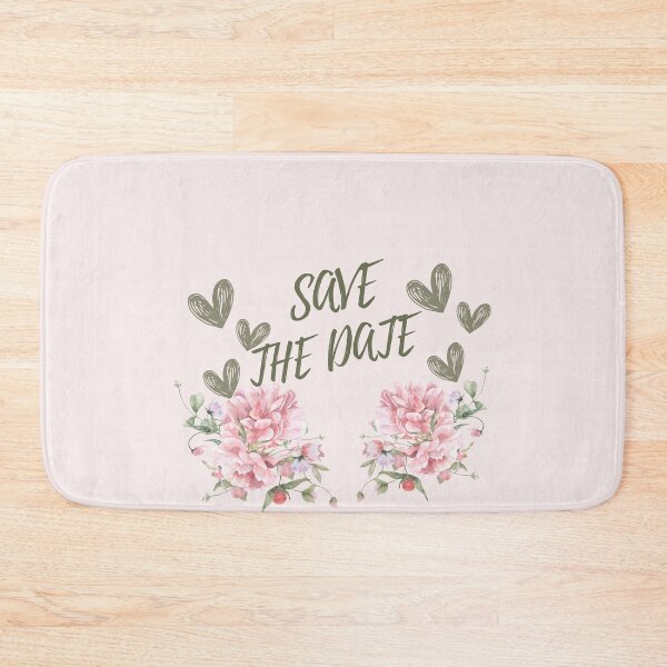 Item preview, Romantic Pink Floral Save The Date Design designed and sold by LILY ROSE.