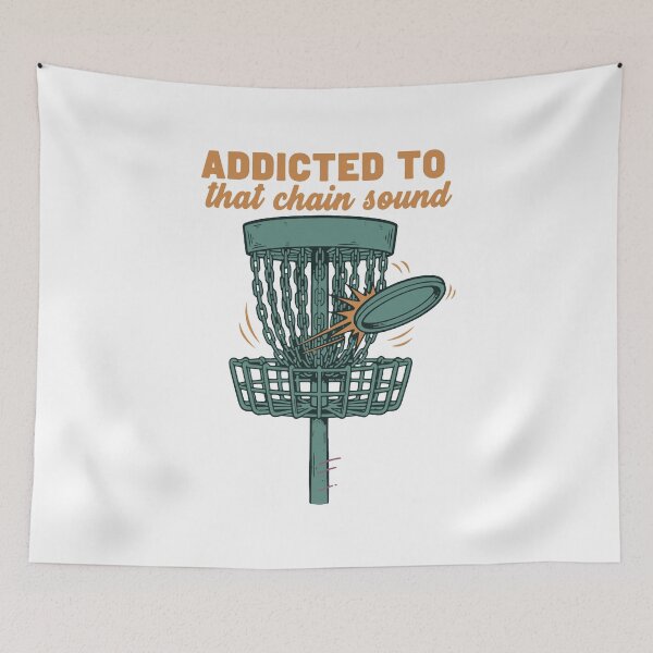 Item preview, Addicted To That Chain Sound Disc Golf Basket designed and sold by LuminOrb.