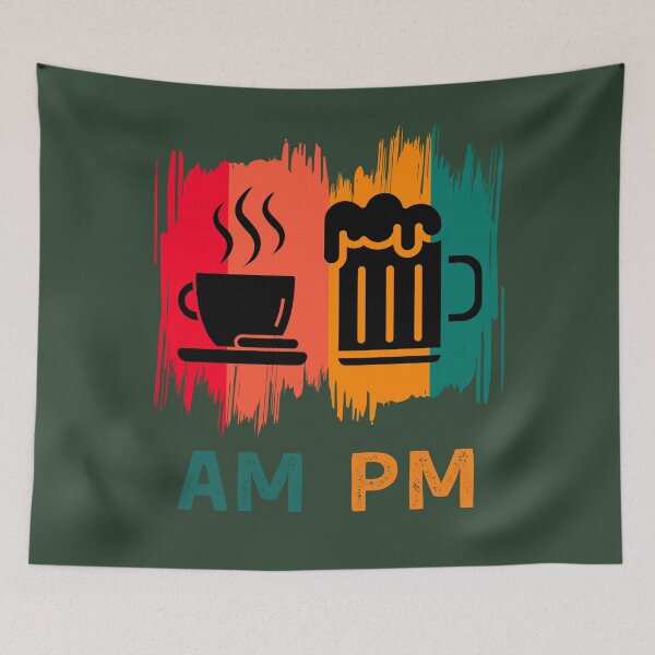 Item preview, Funny Sarcasm AM Coffee PM Beer Adult Humor Beer Lover designed and sold by Zayavca.
