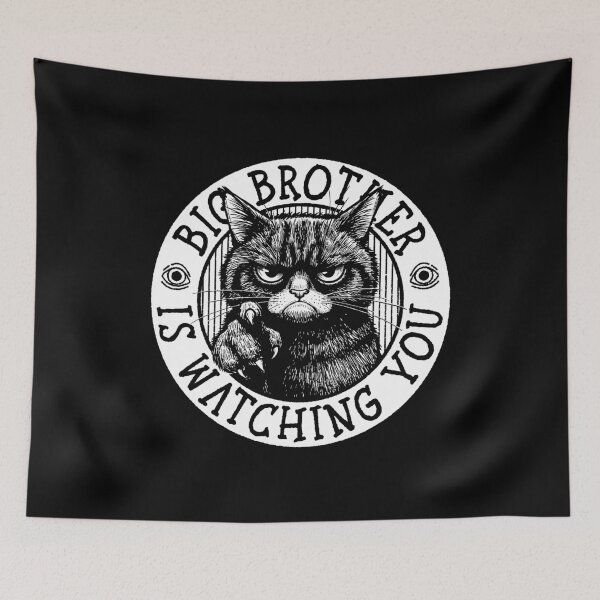 Item preview, Black Cat Society: Big Brother Cat Propaganda designed and sold by sXe-art.
