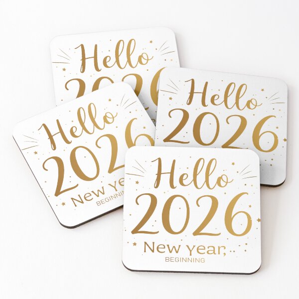 Item preview, Hello 2026 – New Year Celebration Gold Script Design designed and sold by Design-Pro-21.