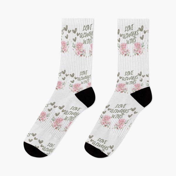 Item preview, Romantic “Love Always Wins” Pink Floral Wedding & Anniversary Design designed and sold by LILY ROSE.
